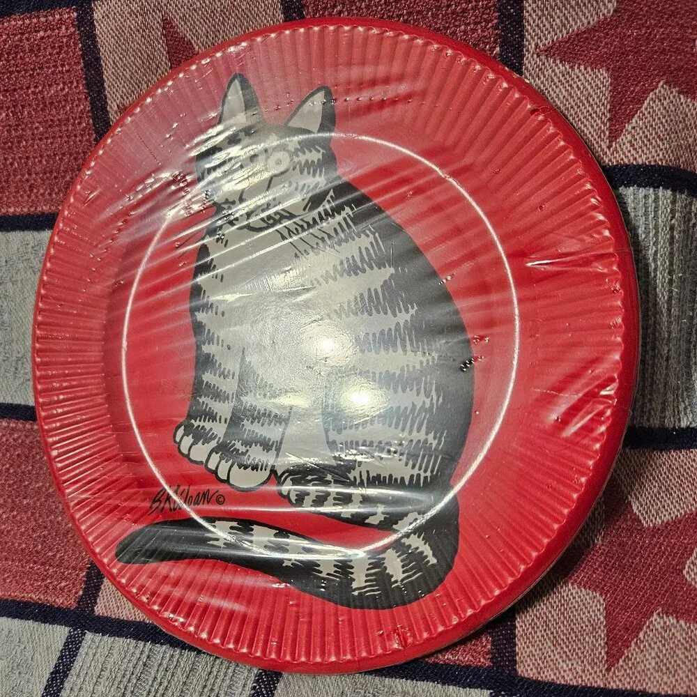 80’s Kliban Cat Paper Dessert Plates (UNOPENED) by American Greetings